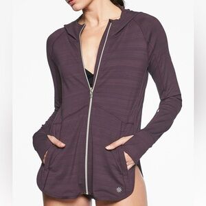 Athleta Baja Upf Jacket Size Large Purple